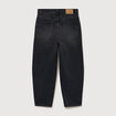Jeans large longueur 32 en coton denim noir homme