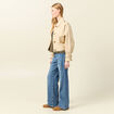 Blouson oversize beige femme