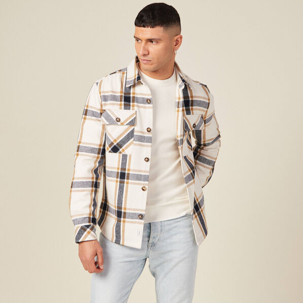 Surchemise éco-responsable camel homme