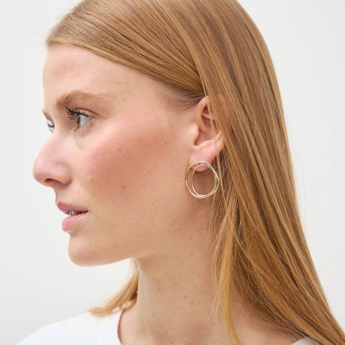 Boucles d'oreilles couleur or femme