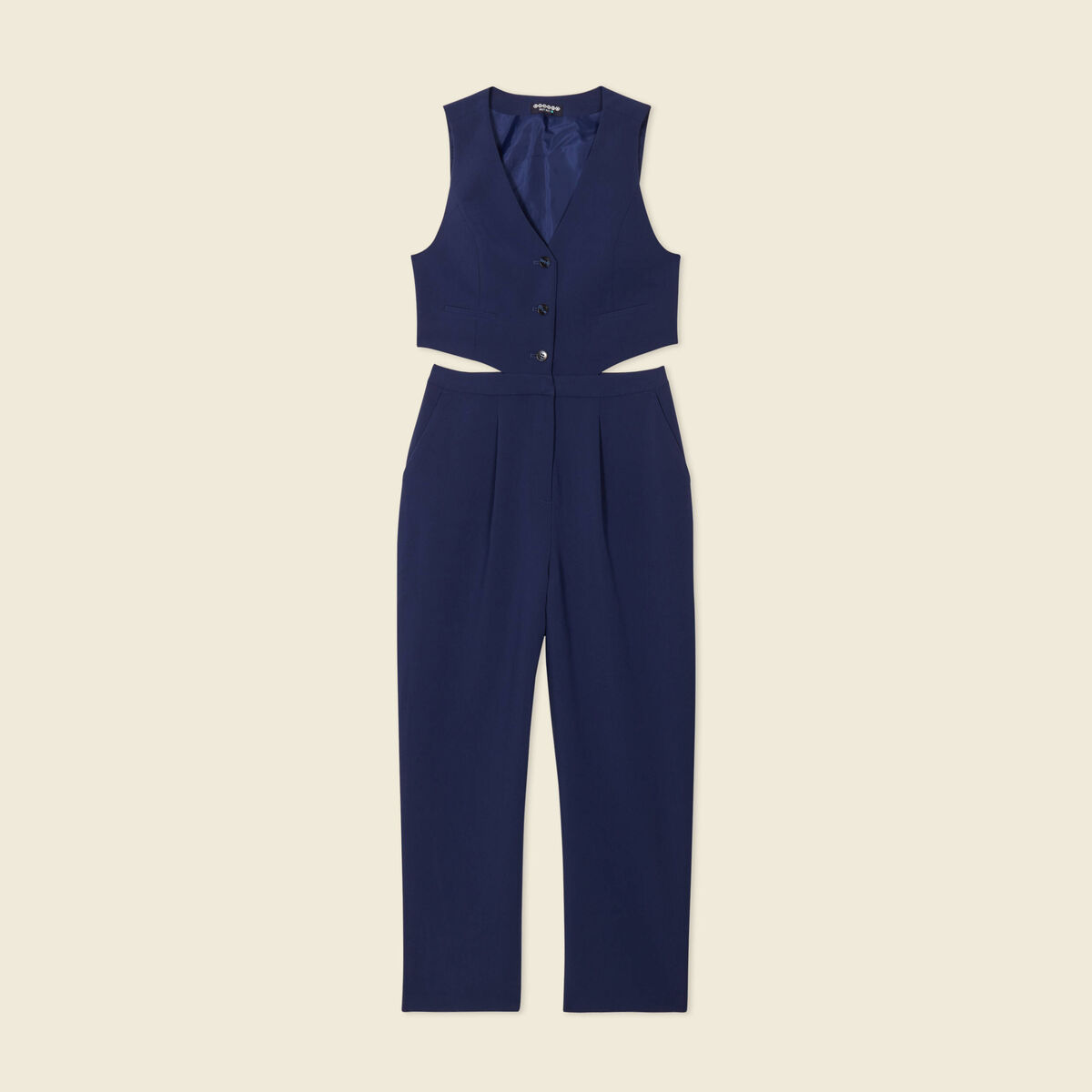 Combinaison éco-responsable bleu marine femme