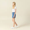 Short large en jean denim stone femme