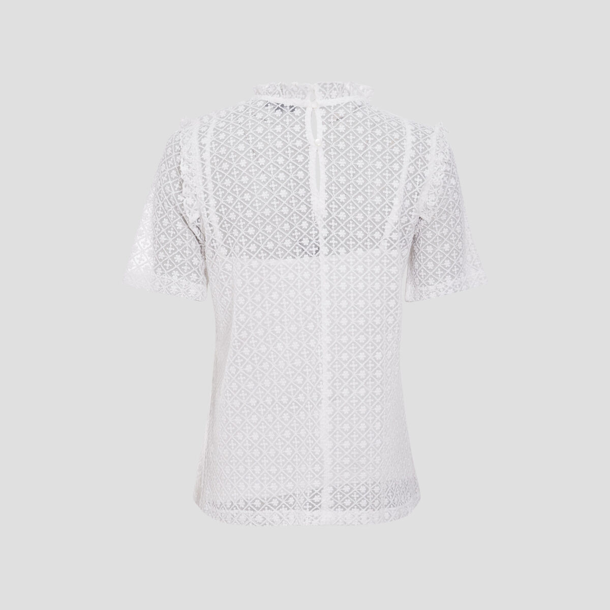 T-shirt manches courtes ecru femme