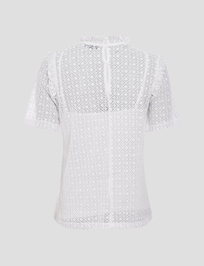 T-shirt manches courtes ecru femme