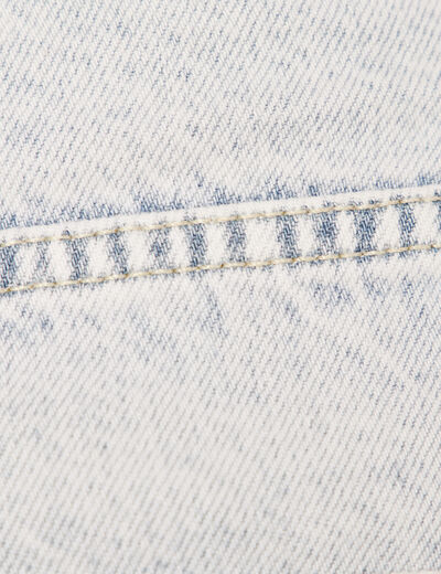Jeans slouchy denim snow bleu femme