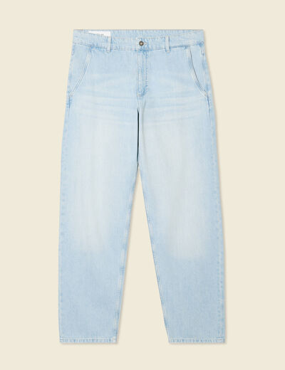 Jeans chino relax denim bleach homme