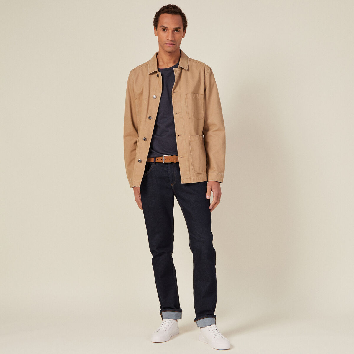 T-shirt éco-responsable bleu foncé homme