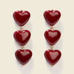 Boucles d'oreilles rouge fonc&eacute; femme