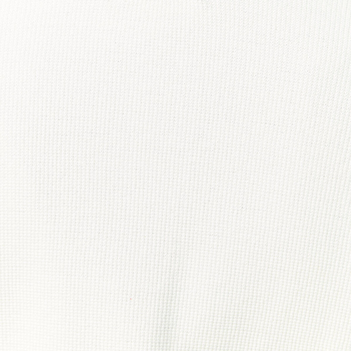 Pull droit col polo manches longues ecru homme