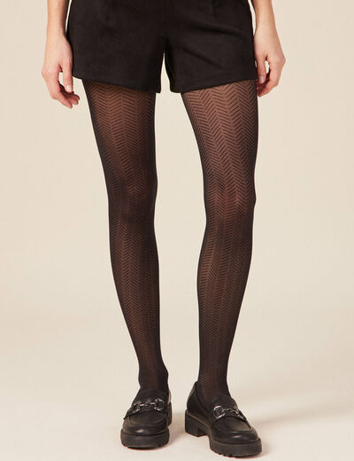 Collants fantaisie noir femme