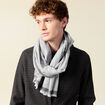 Foulard gris homme