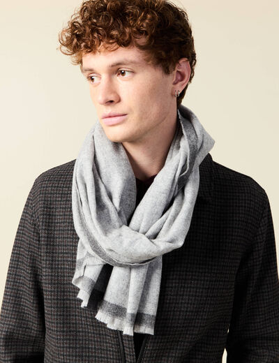Foulard gris homme
