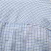 Chemise col am&eacute;ricain manches longues bleu gris homme