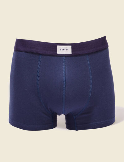 Lot 2 boxers bleu marine homme