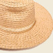Chapeau tressé sable femme