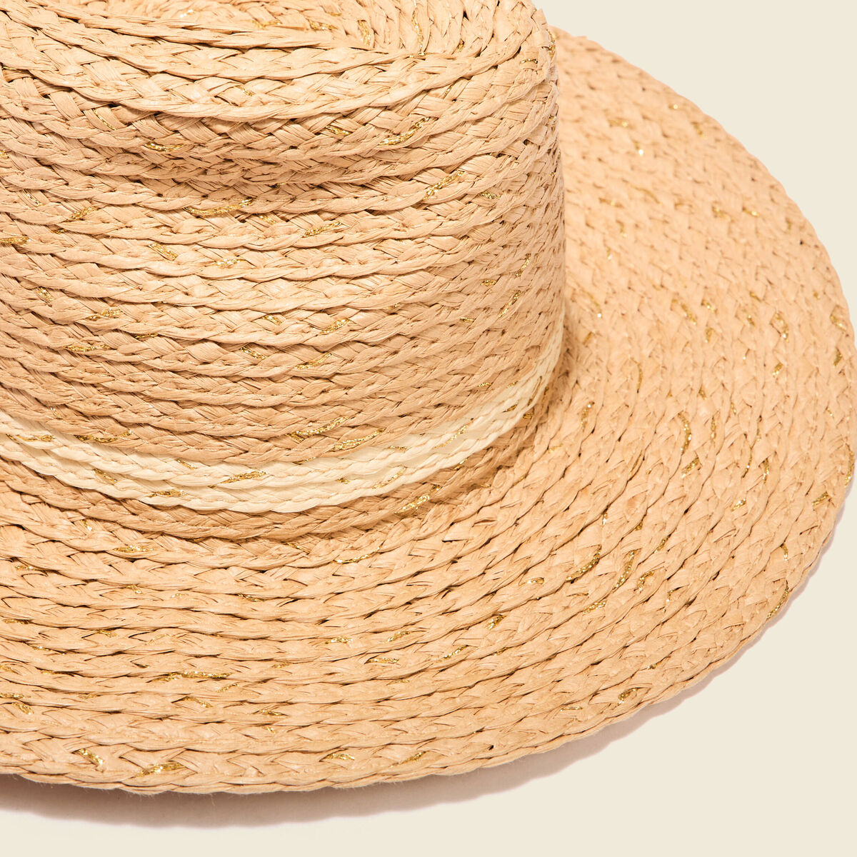 Chapeau tressé sable femme