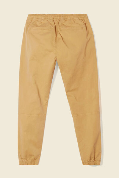 Jogger droit bas resserré vert olive homme