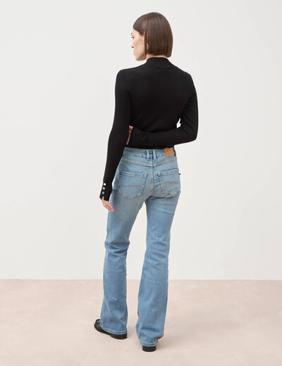 Jeans bootcut bleu femme
