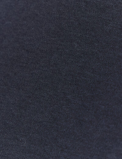 T-shirt en coton manches longues bleu marine femme