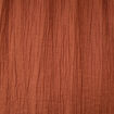 Pantalon large taille haute fluide marron femme