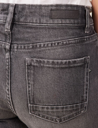Jeans slim 7/8ème denim gris femme
