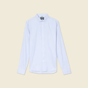 Chemise manches longues bleu ciel homme