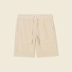 Short droit &agrave; coulisse sable homme