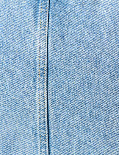 Veston sans manches en jean denim used femme