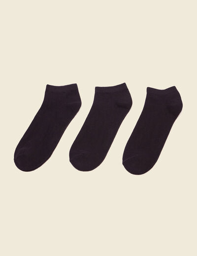 Lot 3 paires chaussettes noir homme