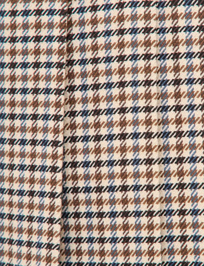 Jupe taille haute doubl&eacute;e marron femme