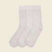 Lot 3 paires chaussettes gris clair homme