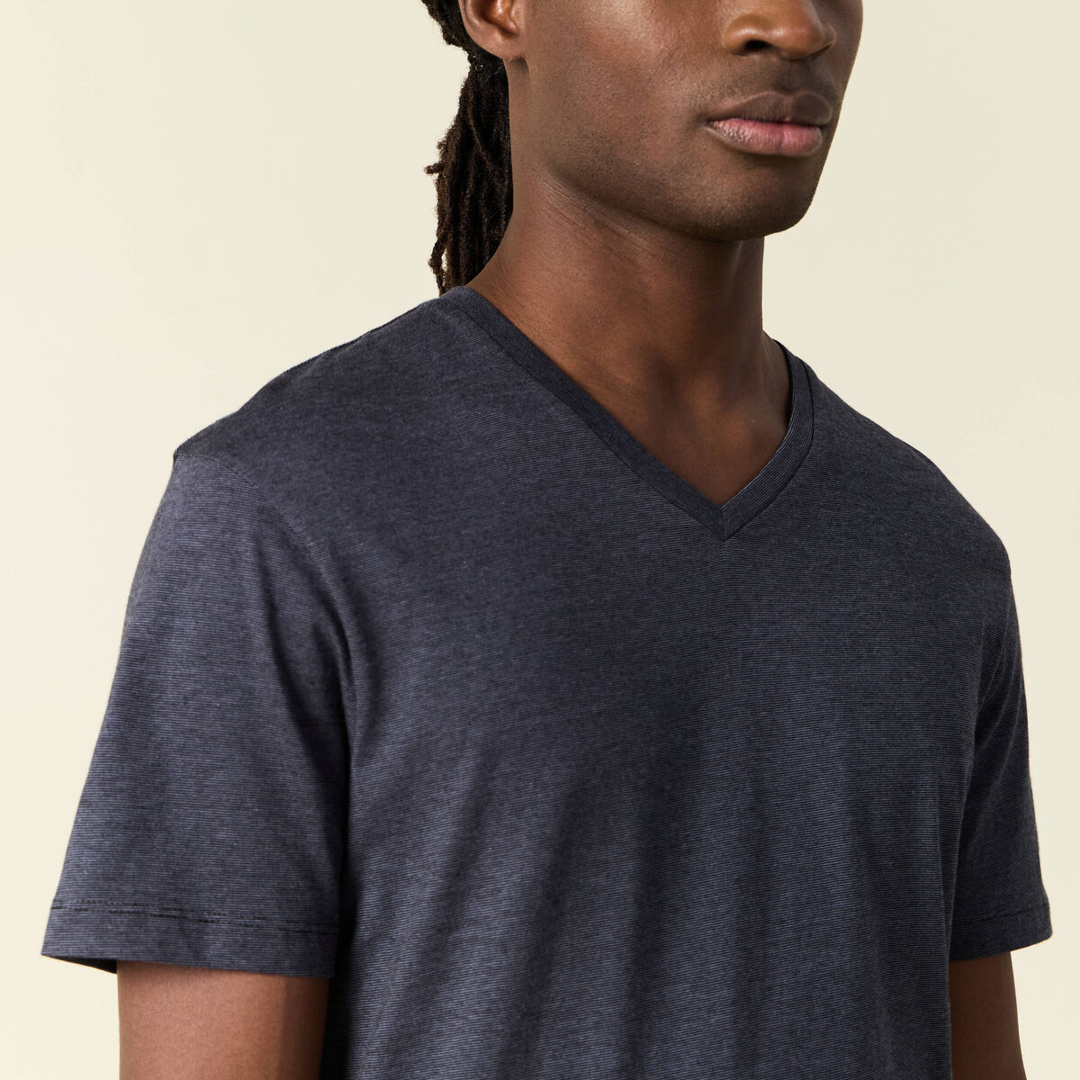 T-shirt manches courtes homme bleu foncé homme