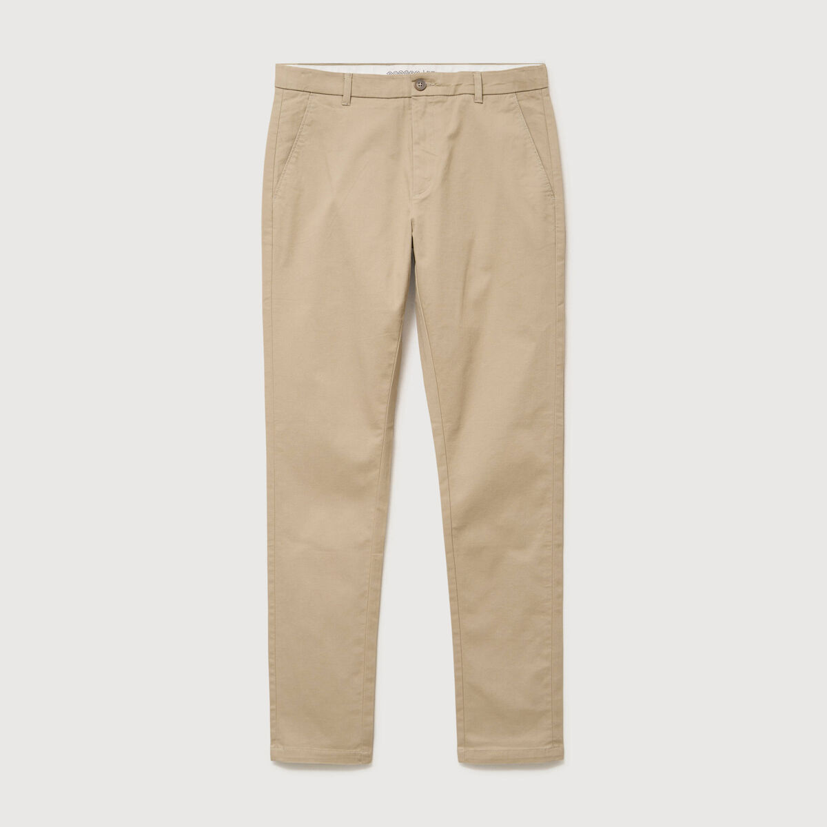 Pantalon chino slim beige homme
