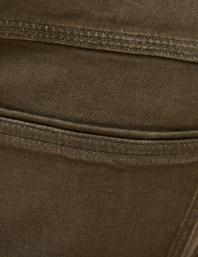 Jeans straight longueur 32 denim marron homme