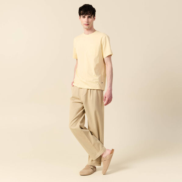 T-shirt manches courtes jaune homme