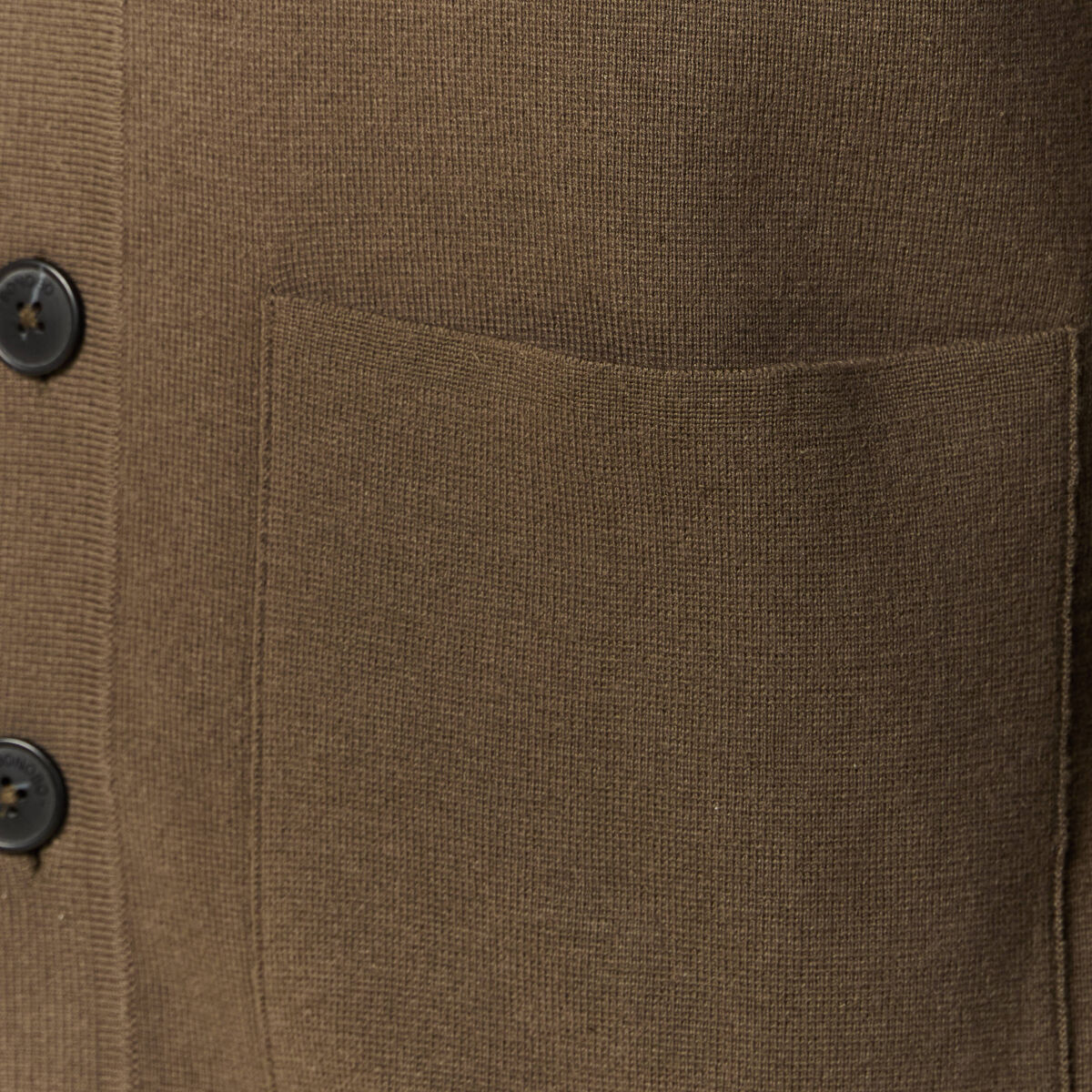 Gilet manches longues vert kaki homme
