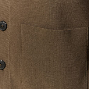 Gilet manches longues vert kaki homme
