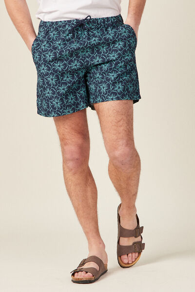 Short de bain bleu marine homme