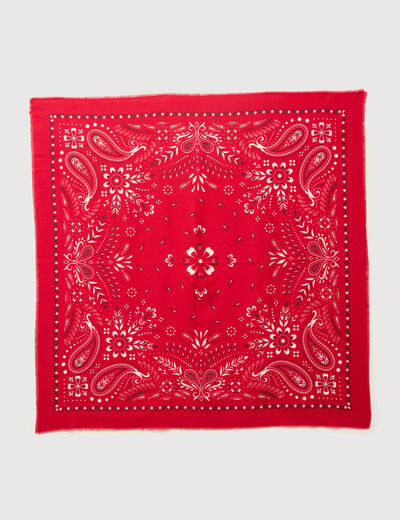 Foulard rouge femme