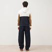 Sweat &agrave; capuche manches longues ecru homme