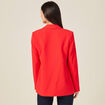 Veste esprit blazer cintrée rouge foncé femme