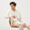 Chemise manches longues beige fonce homme