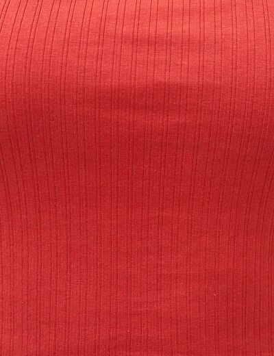 D&eacute;bardeur 2 en 1 avec brassi&egrave;re int&eacute;gr&eacute;e orange fonc&eacute; femme