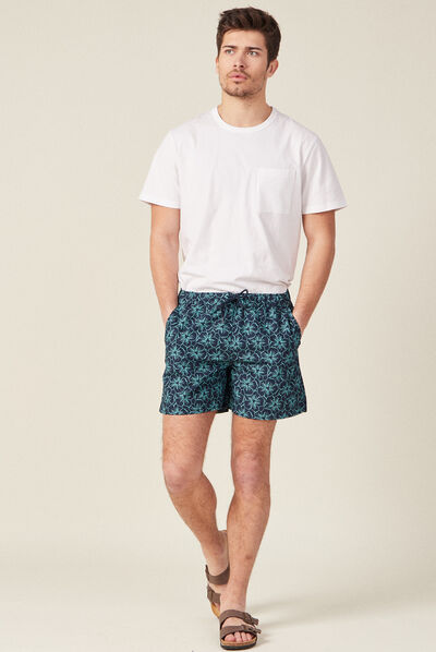 Short de bain bleu marine homme