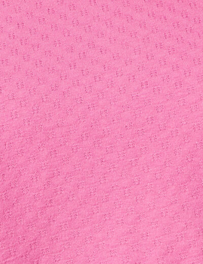 T-shirt manches longues rose framboise femme