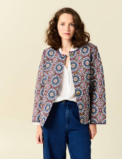 Veste éco-responsable bleu marine femme