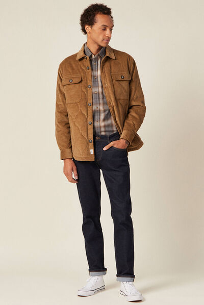 Chemise manches longues ecru homme
