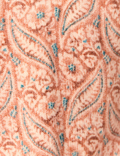 Pull manches longues orange foncé femme