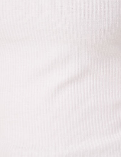 Débardeur bretelles larges blanc femme