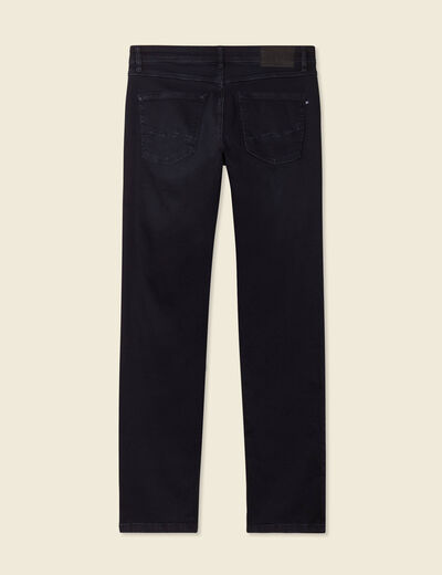 Jeans straight 5 poches denim blue black homme